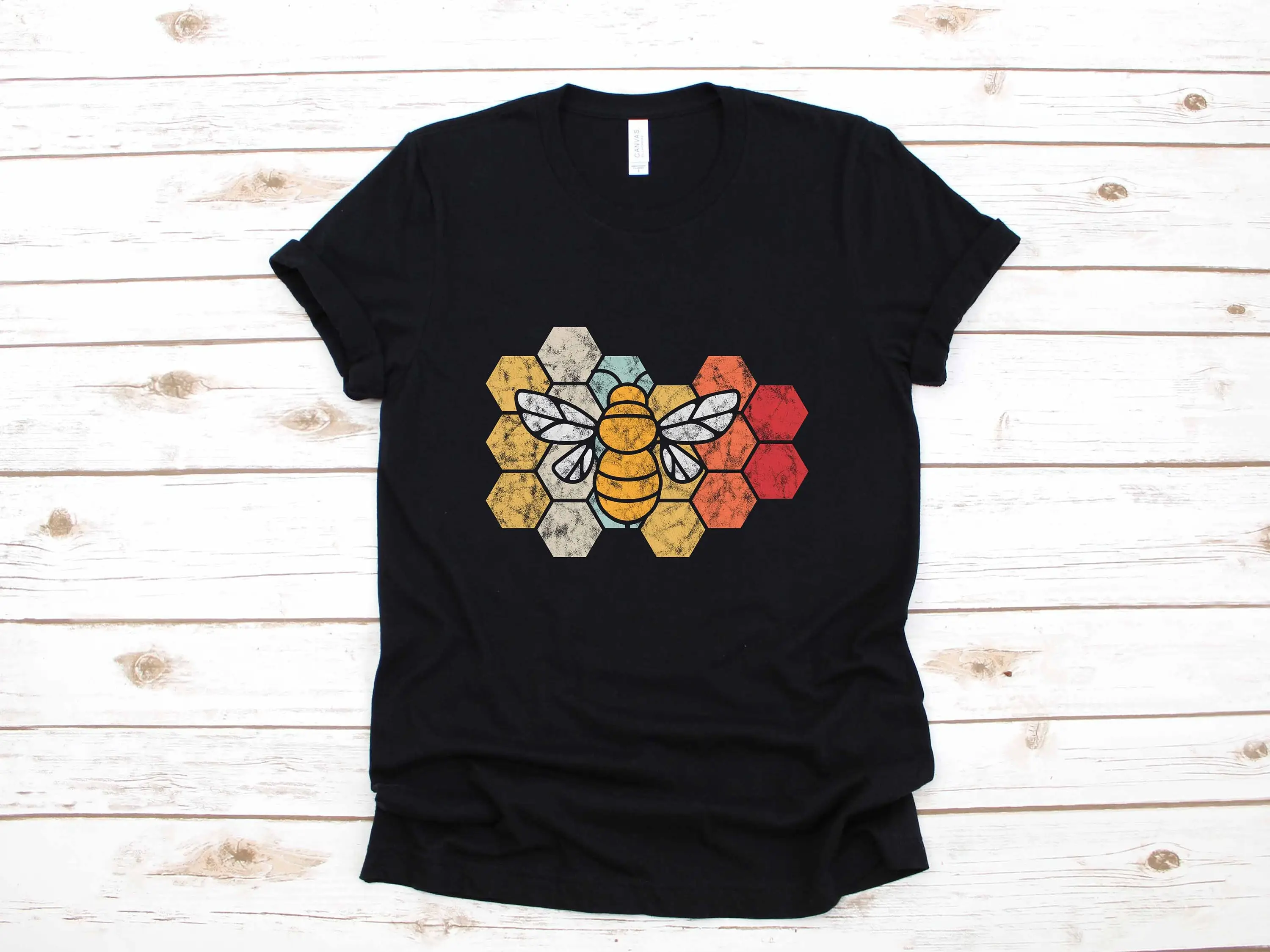 Ретро одежда для пчеловодства Винтажная футболка с длинным рукавом пот