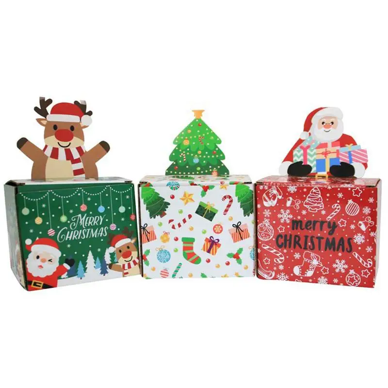 Рождественские коробочки для денег бумажная Рождественская коробка-диспенсер