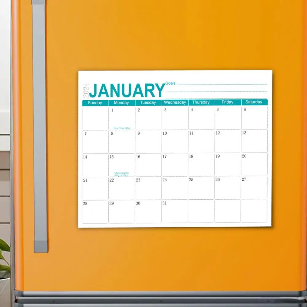 Calendar Planner for Refrigerator Stay Organized with Magnetic Fridge Calendar 18 Months of Monthly Appointments for 2024