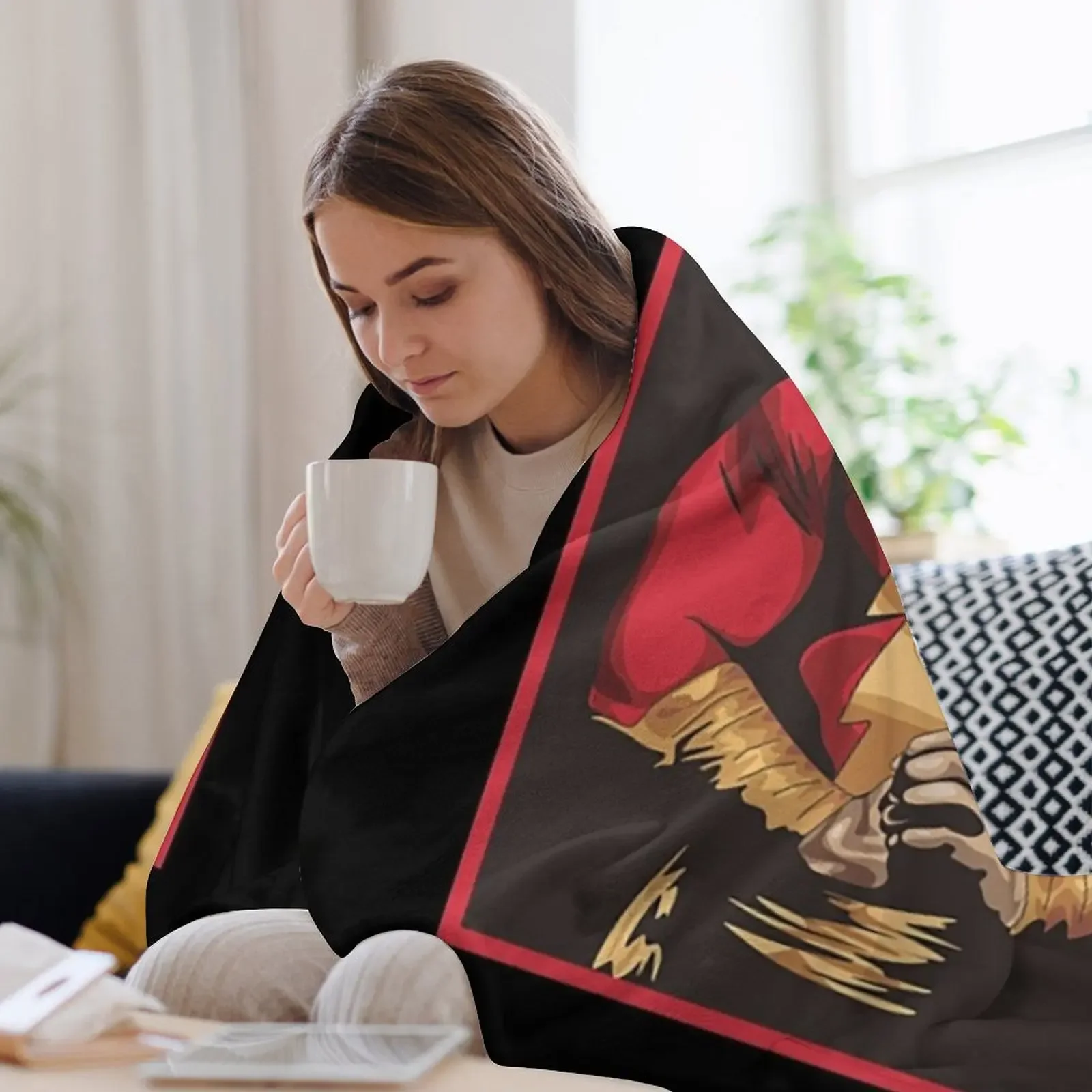 Футболка Shazam SHAZAM! Одеяло рождественское украшение Thermals для дорожных одеял