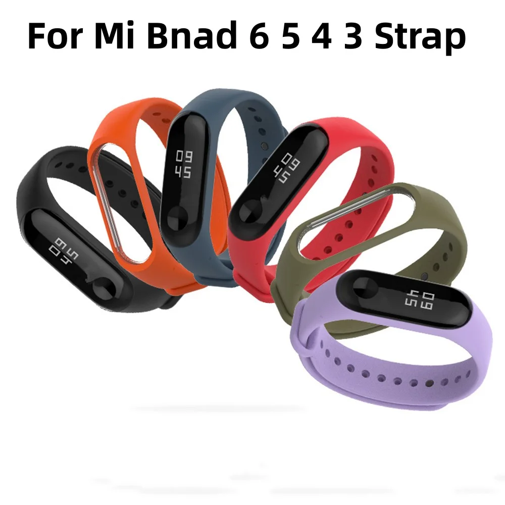 Фото Спортивный силиконовый ремешок для часов Xiaomi Mi Band 3, ремешок для часов xiaomi mi band 3, аксессуары для браслета Mi Band 3 №1