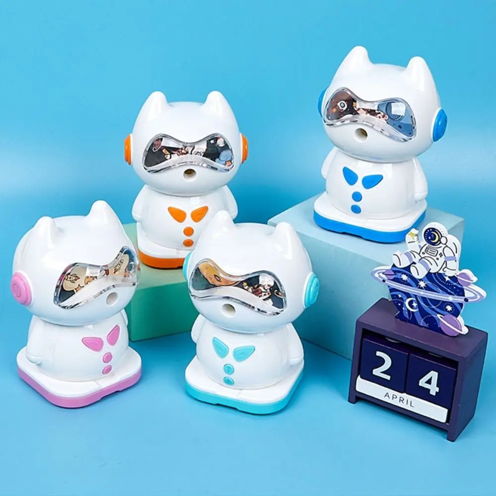 

Spacemen Spaceship Hand Crank Pencil Sharpener] Sketching Drawing Pencil Cutting Tools Korean Plastic Mechanical Pencil Cutter
