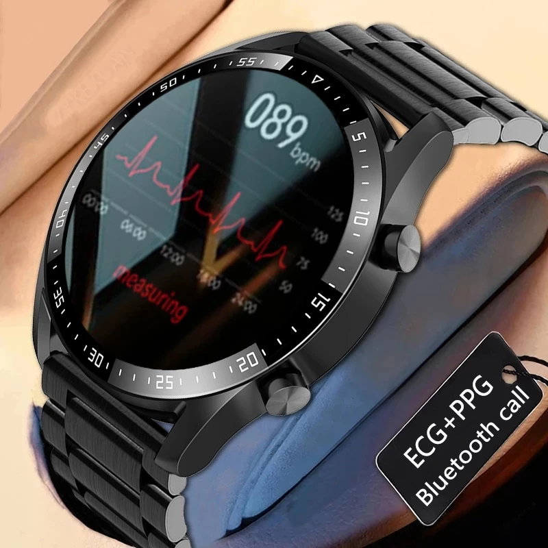 

Новинка 2023, Смарт-часы с функцией Bluetooth, ЭКГ + ППГ, мужские спортивные Смарт-часы с пульсометром, тонометром, фитнес-трекером для мужчин, Смарт-часы для Huawei Xiaomi