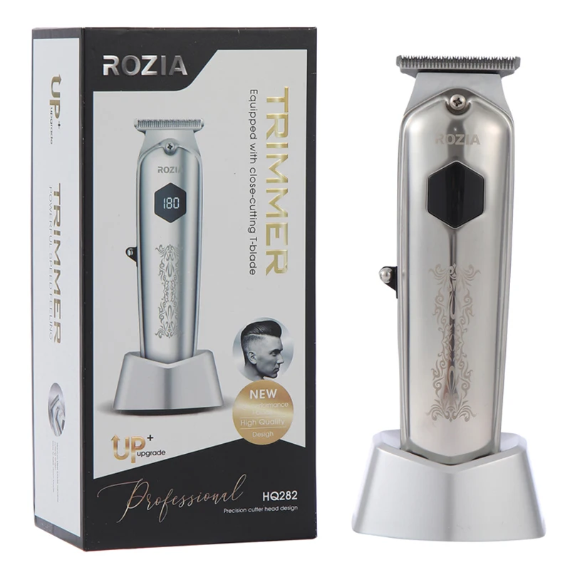 ROZIA USB перезаряжаемый триммер для волос парикмахерская машинка стрижки с
