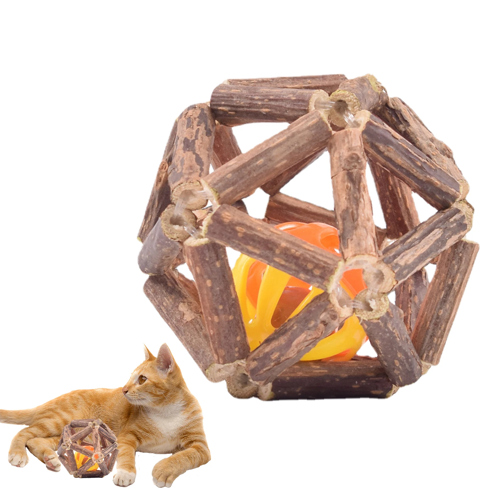 

Catnip Ball Cat Toys Interactive Toy For Kitten Cleaning Cats Teeth Healthy Catnip Ball Pet Supplies