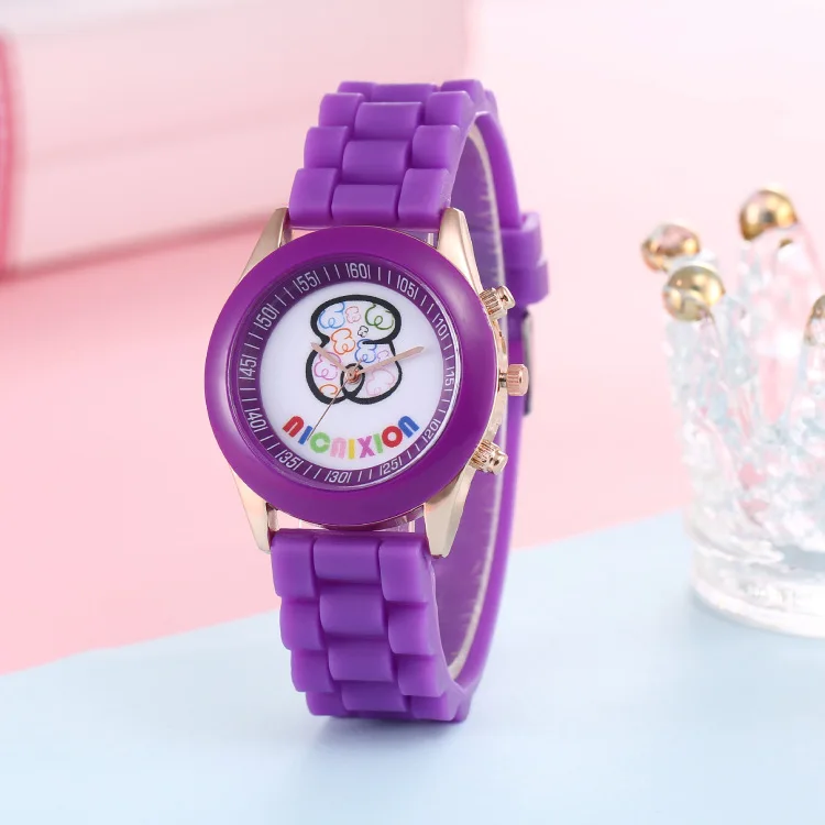 

Модные роскошные женские часы известного бренда DQG спортивные фиолетовые Силиконовые Мужские часы мультяшные Цифровые кварцевые часы для ...