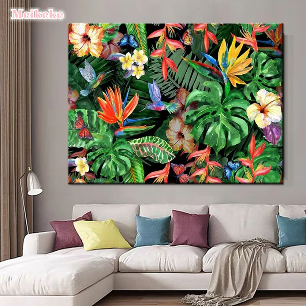 

Алмазная 5D картина «сделай сам», мозаика с цветами, пейзаж в форме алмазной вышивки, картина стразы, украшение для дома, подарок