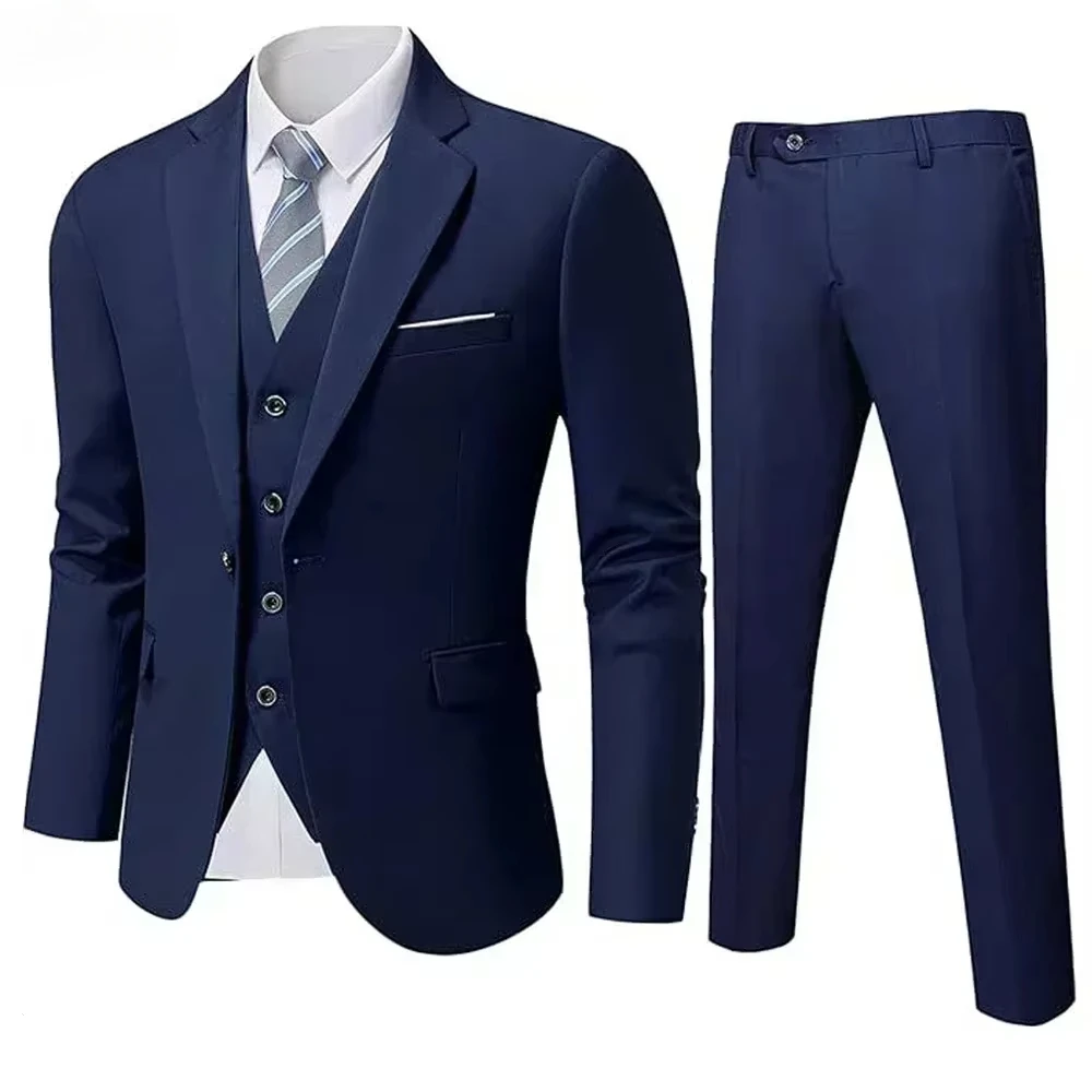 Элегантный костюм для мужчин на свадьбу комплект из 3 предметов 2 комплекта