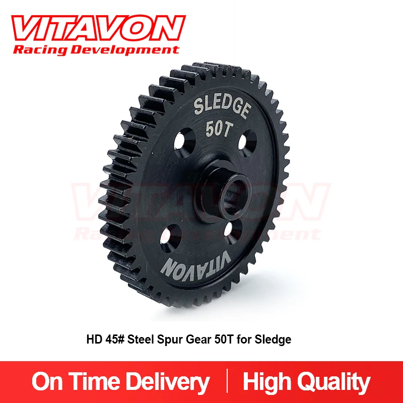 

VITAVON CNC HD Steel Spur Gear 50T Mod 1.0 For Traxxas Sledge