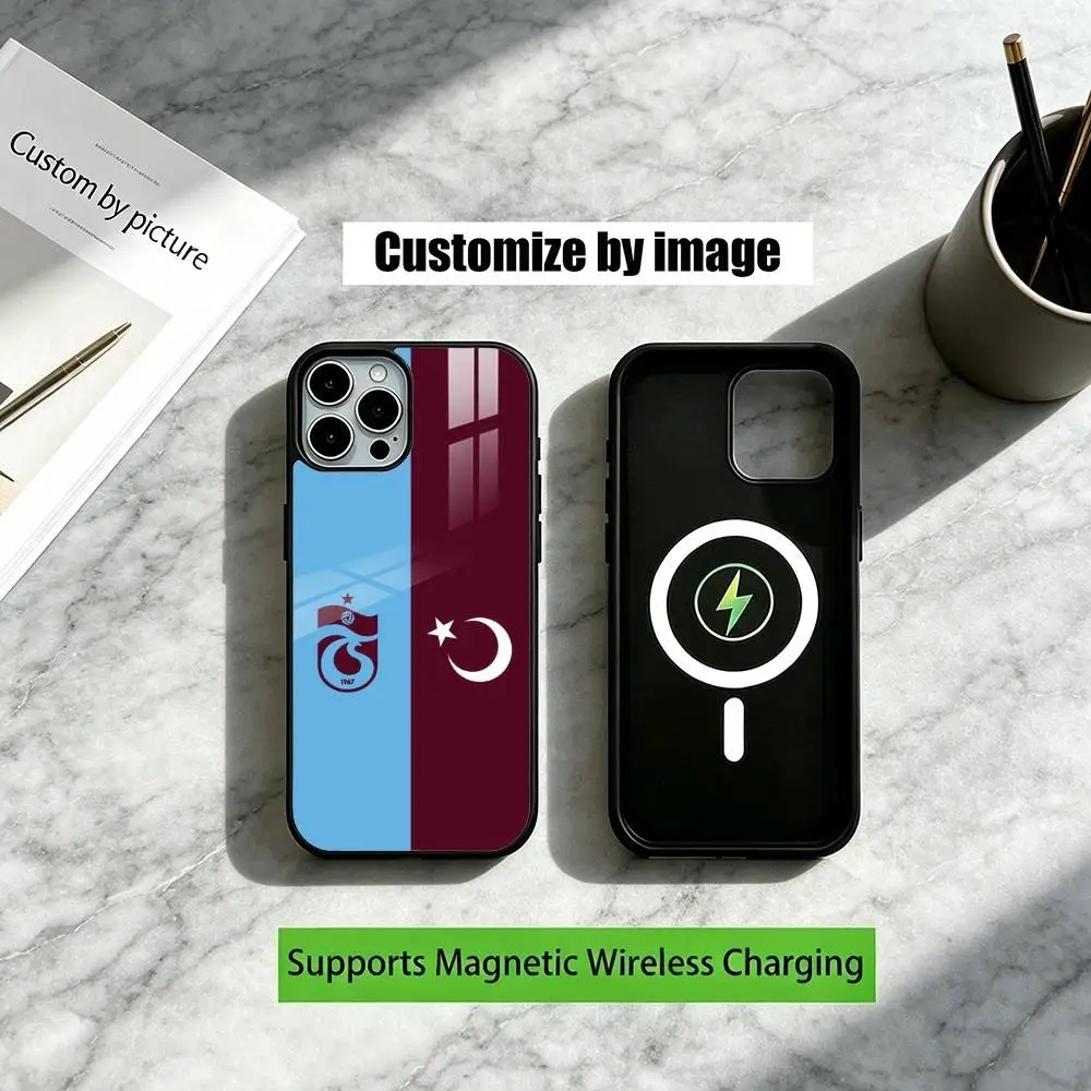 Фото Чехол для телефона Trabzonspor Gift для iPhone 17, 16, 15, 14, 13, 12, 11 Plus, Pro с поддержкой магнитной беспроводной зарядки №3