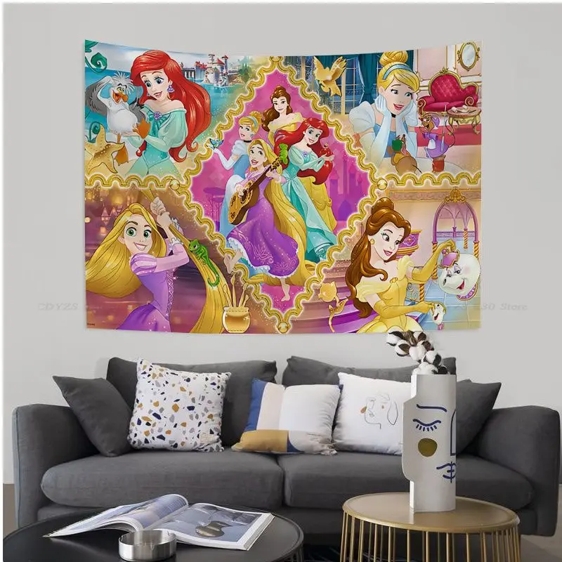 Настенные гобелены Disney Princess Hippie для гостиной дома и общежития Декор искусство