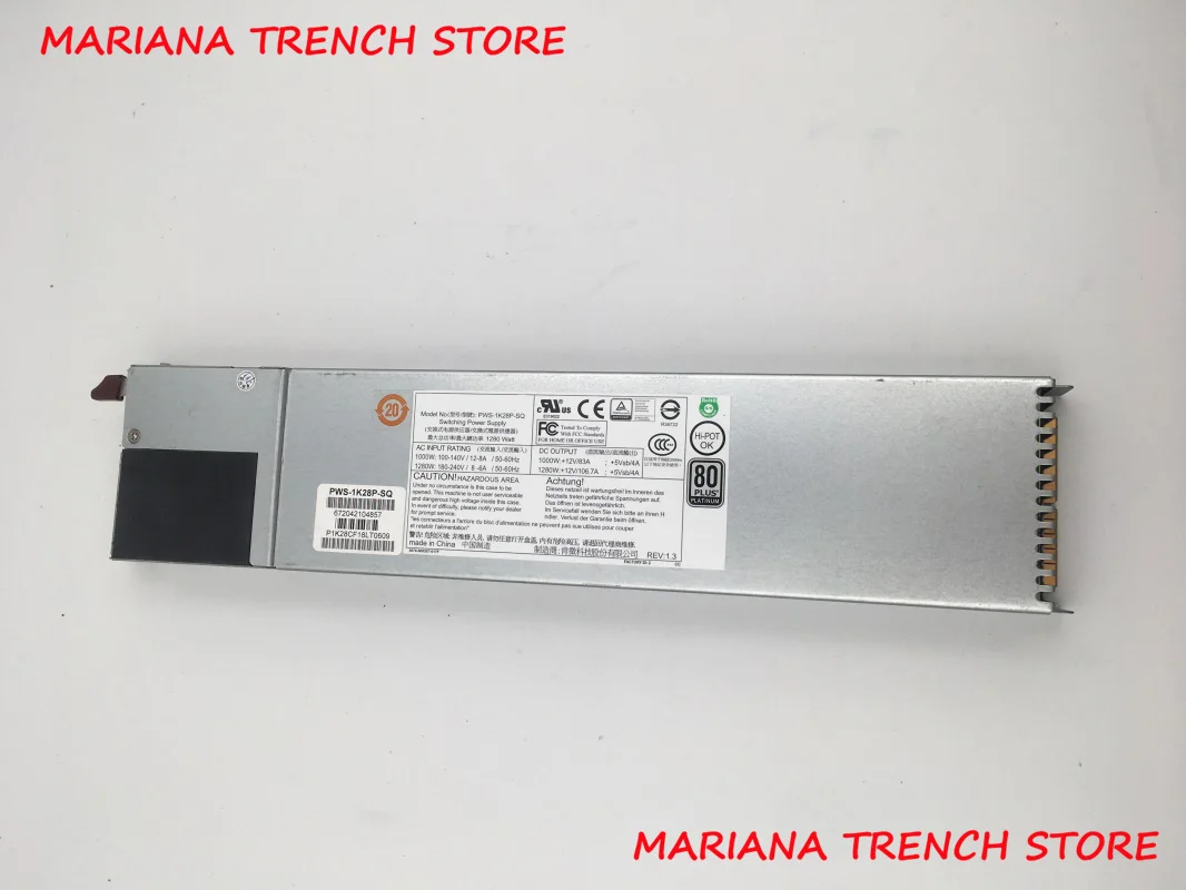 PWS-1K28P-SQ для Supermicro 1280W 1U избыточного источника питания