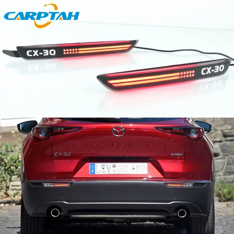 Автомобильные светодиодные лампы заднего бампера для Mazda CX-30 CX30 2020 2021