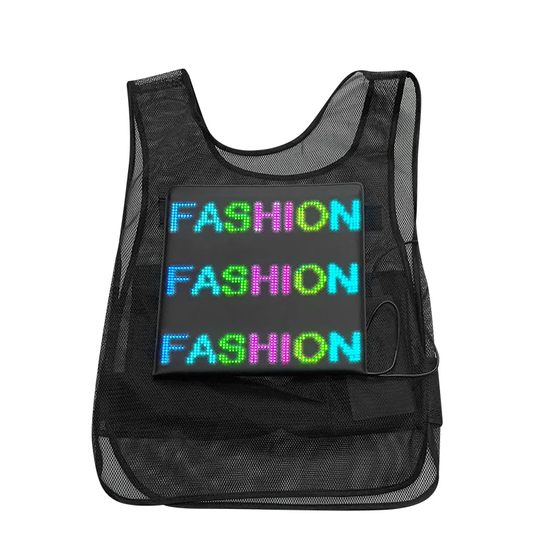 Рекламный светодиодный жилет со светодиодным экраном беспроводное управление