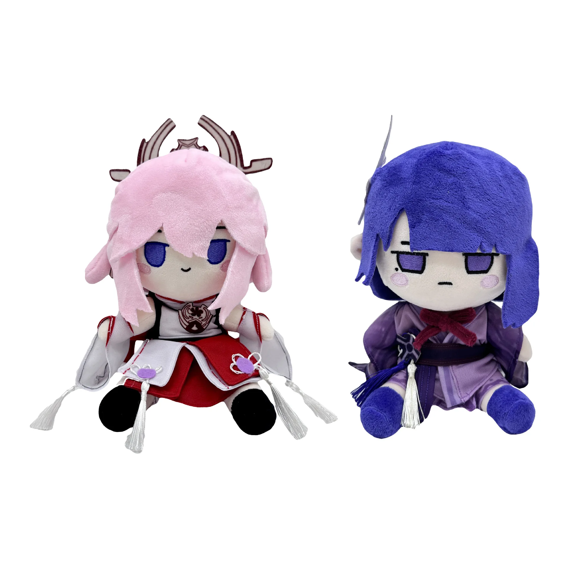 

20cm Game Genshin Impact Yaemiko Plush Stuffed Doll with Clothes Toys Body Yae Miko Soft Plushie Cosplay Gifts for Fans Friends