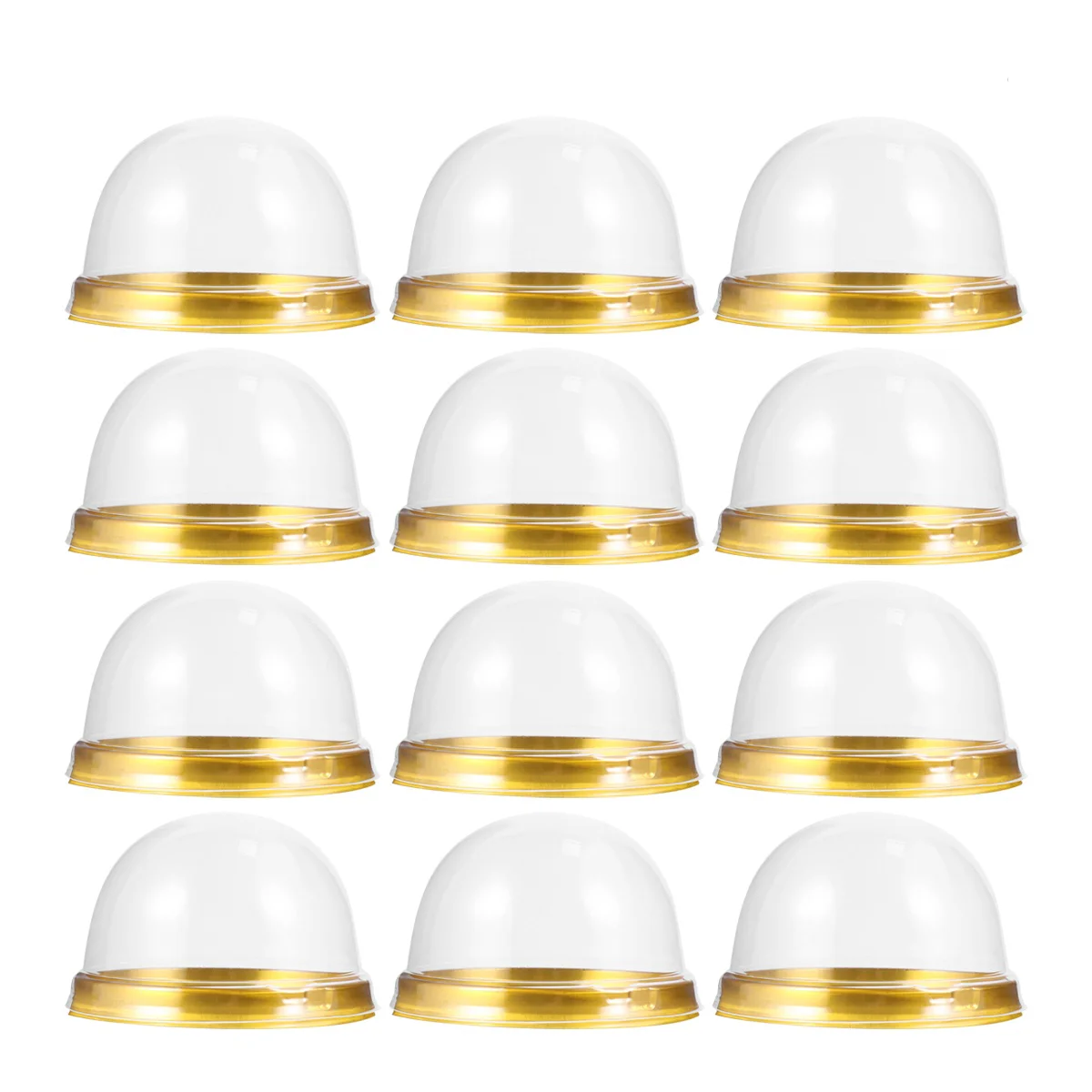

Cupcake Box Boxes Mini Cake Dome Container Containers Mooncake Holders Muffin Egg Dessert Clear Individual Holder Packing Yolk