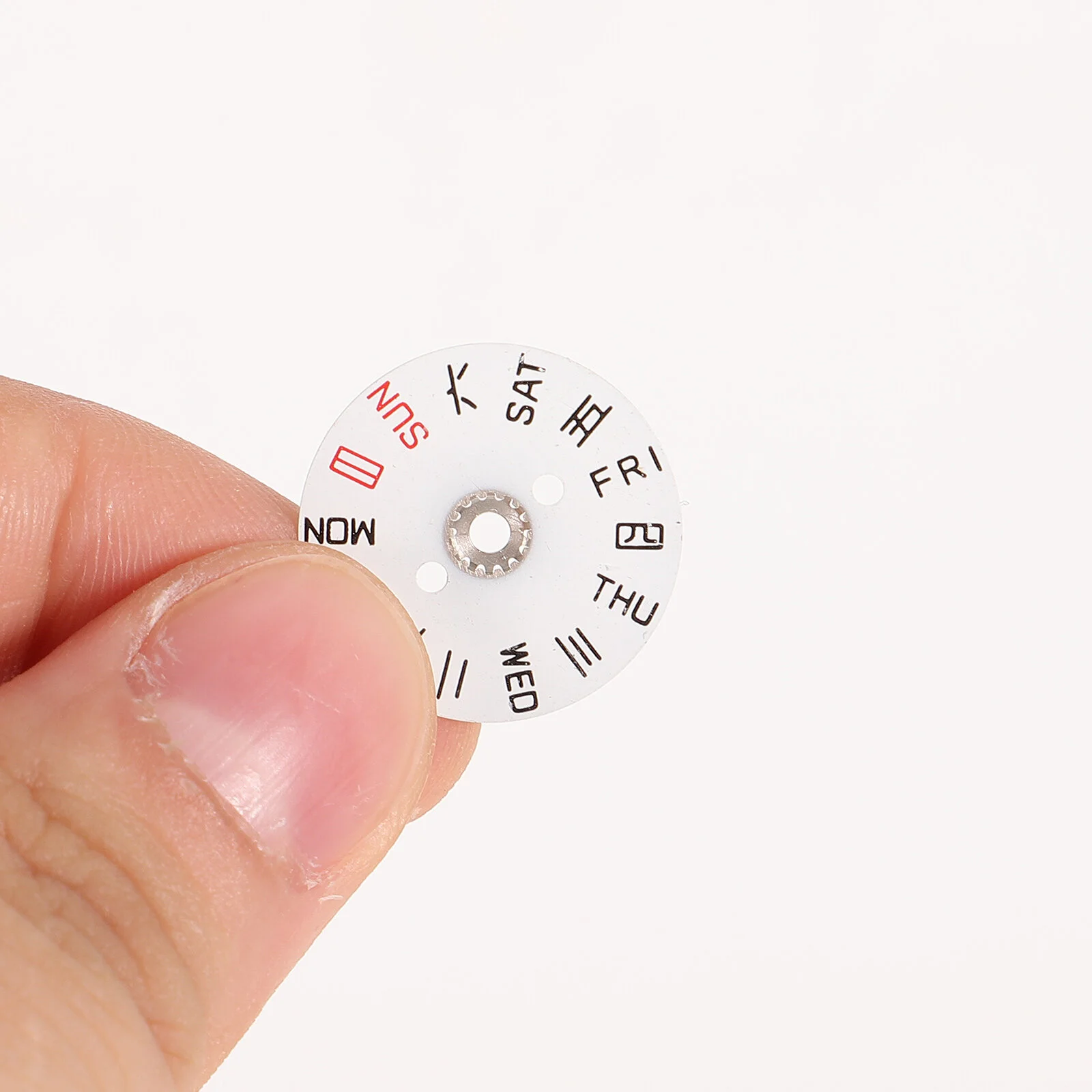 Calendar Disc White Accessories Lightweight Watch Week Dial Ring Repair Metal Replacement