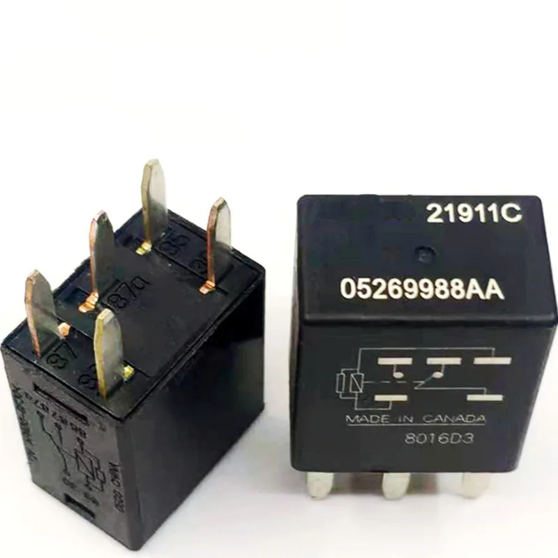 

12V Power Relay 05269988AA 21911C 12VDC 5Pins Auto Relay For Chrysler Jeep Dodge