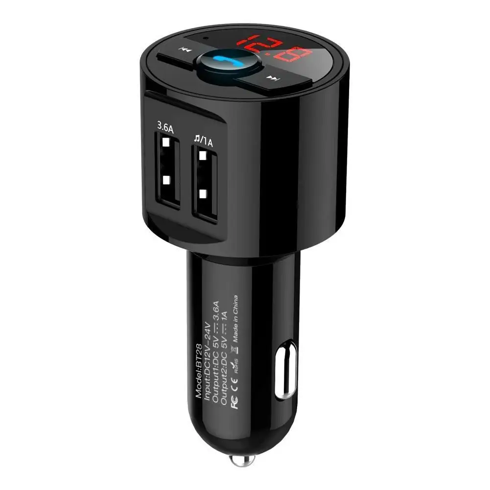 

3.6A Quick USB Charger Bluetooth Car Kit FM Transmitter Modulator Audio Music Mp3 Player Phone Wireless Handsfree Carkit