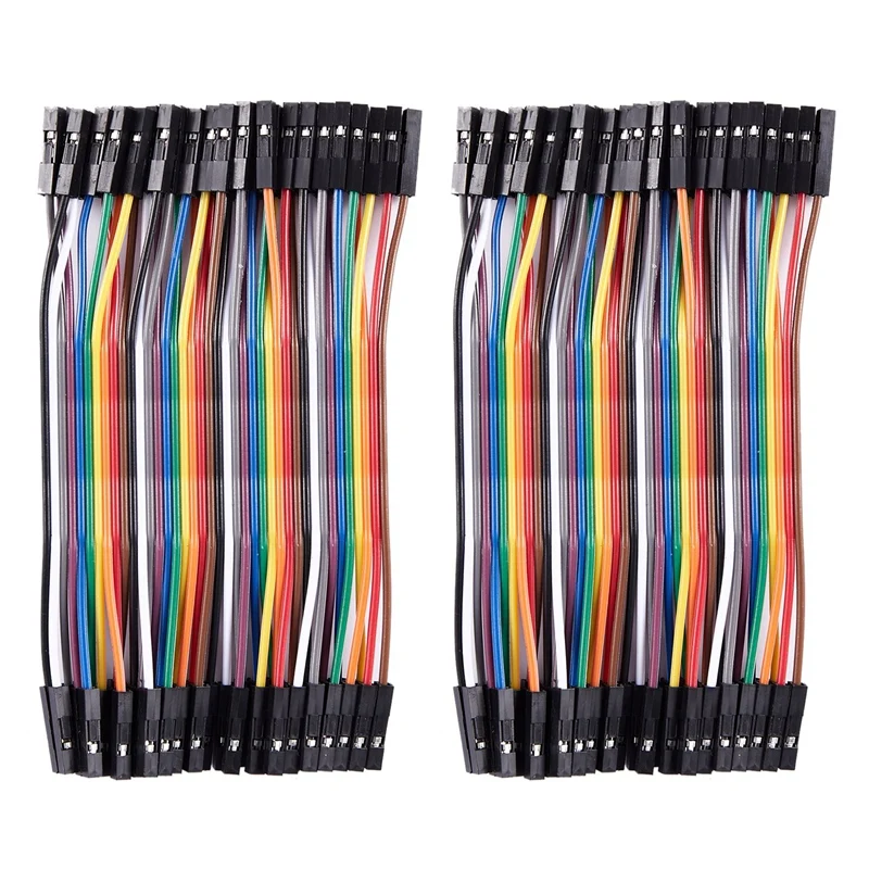 

2X 10Cm 2.54Mm Female To Female Dupont Wire Jumper Cable For Arduino Breadboard