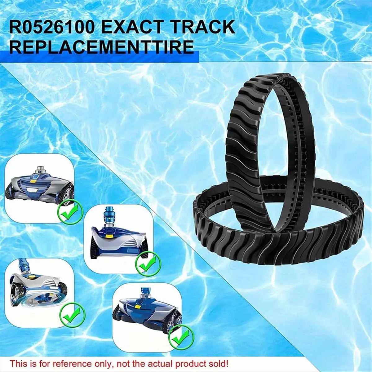 Комплект из 4 сменных резиновых гусениц для Zodiac Mx8 Elite, Mx6 Elite, Mx8, Mx6 (R0526100) (art.: 3920d899e2bc9) - 3920d899e2bc9