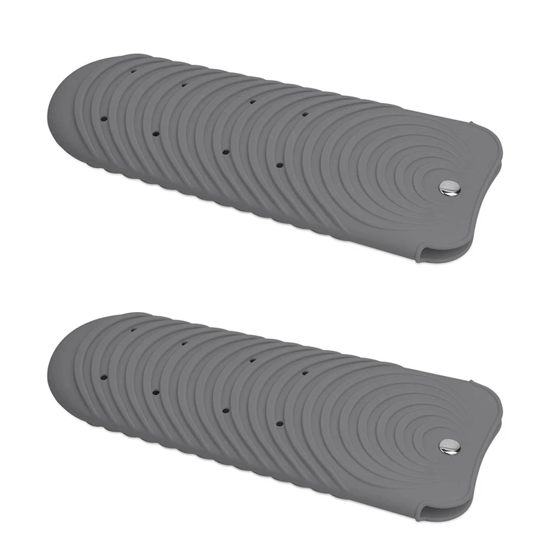 

2X Gray Hair Straightener Pouch,Heat Resistant Mat Holder For Flat Iron Curling Iron Hot Hair Tools