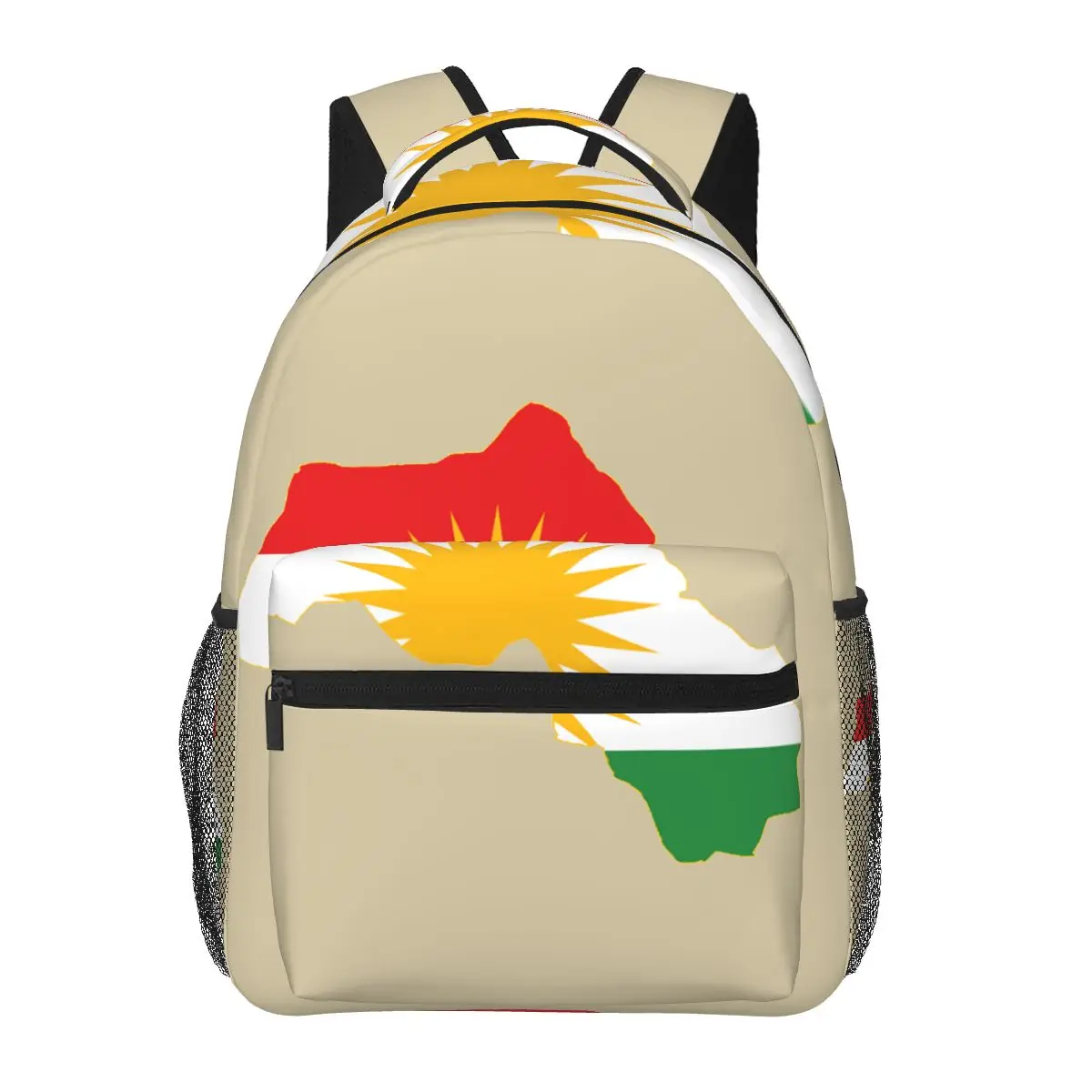 

Женский рюкзак с принтом флага Курдистана, школьная сумка для мужчин и женщин, дорожная сумка, повседневный школьный рюкзак