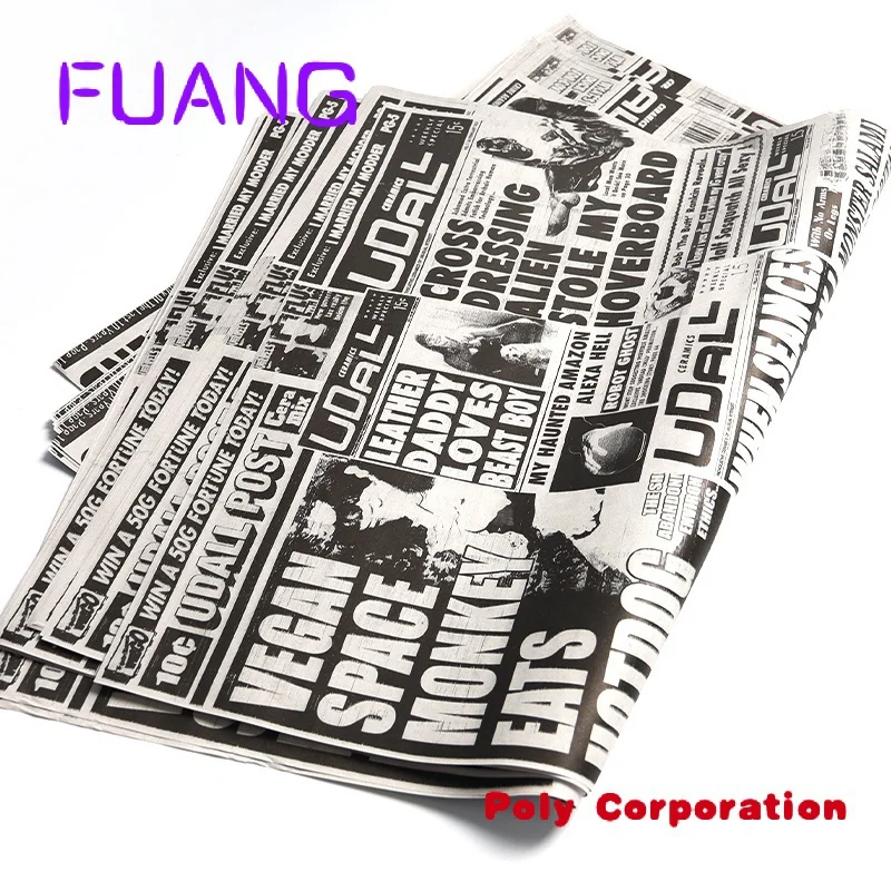 Wholesale News Print Paper 45gsm Newspaper Printing Customization Black And White Printing Newspaper Advertising Old Newspaper