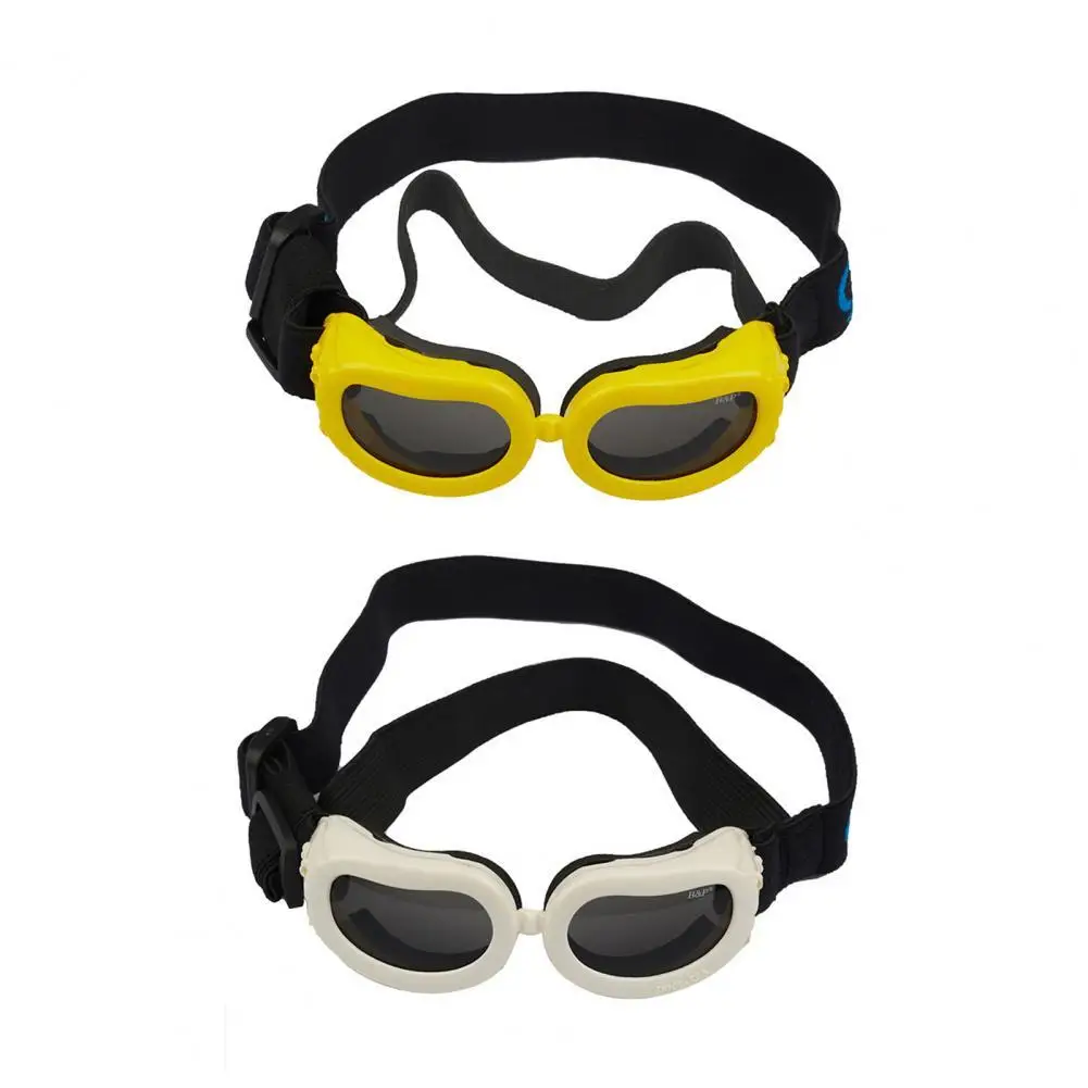 

Dog Sunglasses Adjustable Block-Glare PC Material Puppy Outdoor Anti-UV Glasses UV Protection Goggles Pet Supplies