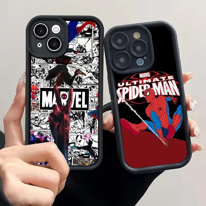 S-9 Spiderman Black Case for Huawei Nova 7i 9 Y70S 11i 5i Y90 SE Y61 11 10 7 Pro Y70 Plus
