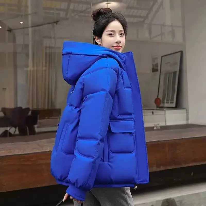 Women's Cotton Jacket 2022 Winter New Thickened Warm Down Jacket Women's Cotton Jacket Loose Fashion Student Jacket Winter Women