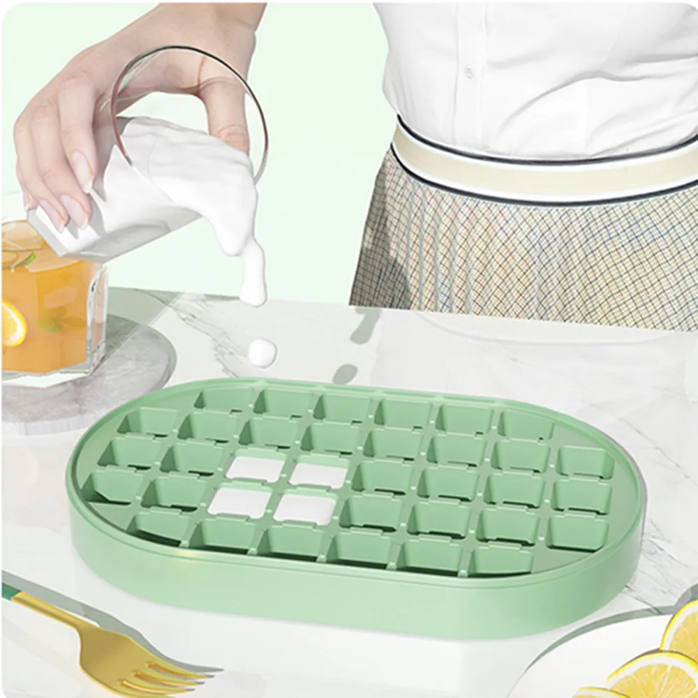 Лоток для льда с 36 ячейками и ящиком хранения форма домашнего сделай сам крышкой