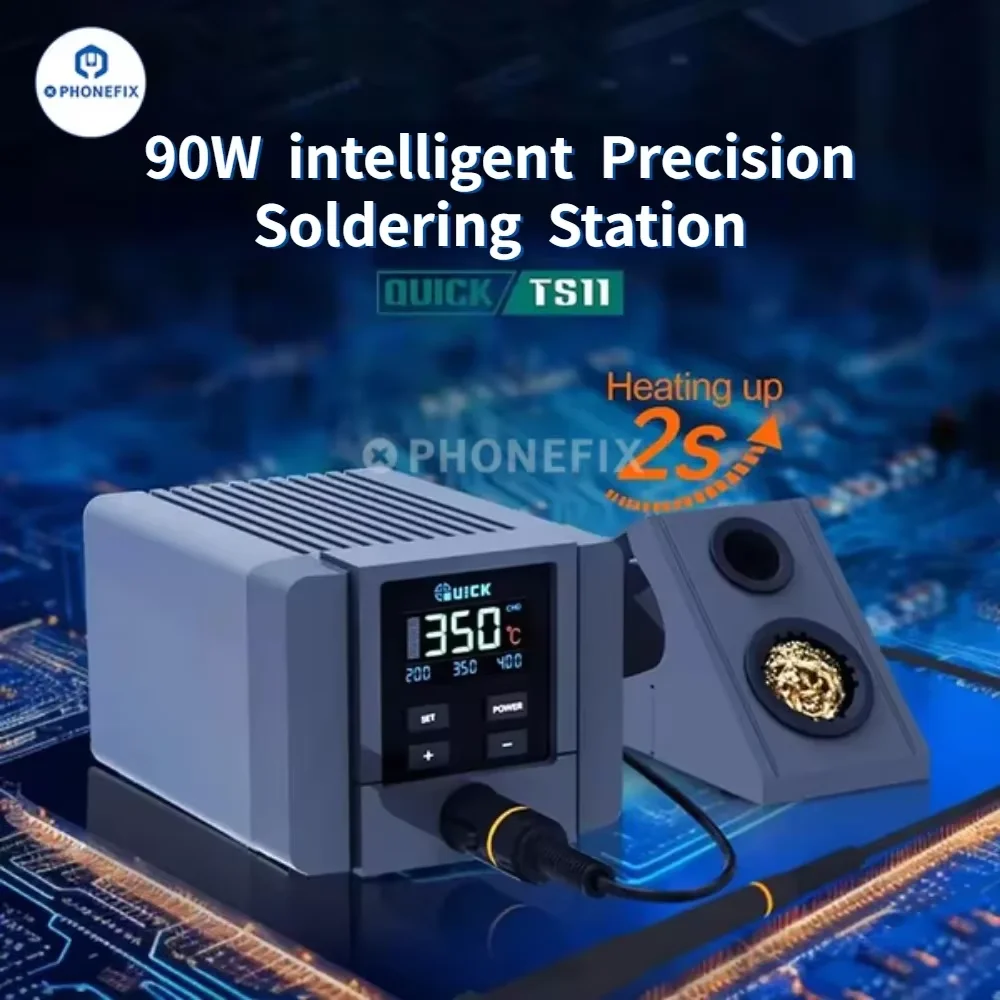 Паяльная станция QUICK TS11 умный наконечник для паяльника с цветным HD экраном