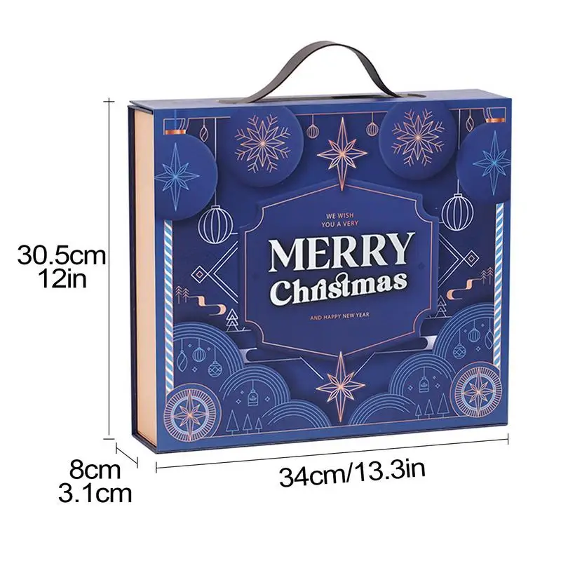 24 сетки пустая коробка для календаря с Advents 2024 заполняемая сюрпризов обратным