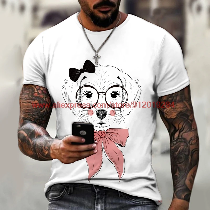 

Camiseta masculina fofa de desenho animado, camiseta para homens, roupas de verão para primavera e 6xl