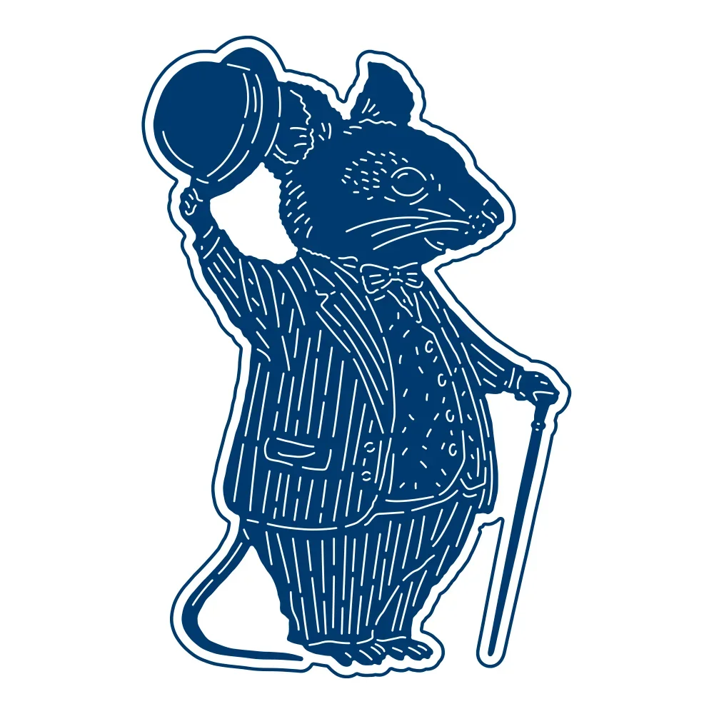 Пасхальные ботанические принадлежности Dapper Mouse новинка 2024 металлические штампы