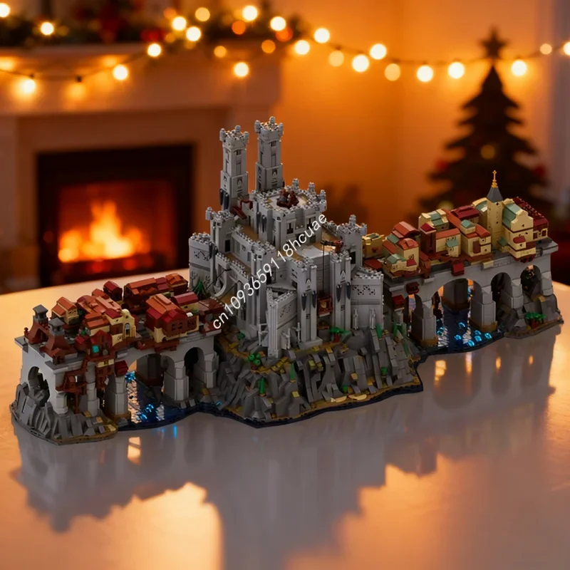 Фото 9530 шт. MOC Wyrm S Crossing Baldurs Gate 3 Архитектурная модель Рождественский подарок Строительные игрушечные блоки Сборка DIY Идея Кирпич Дети №1