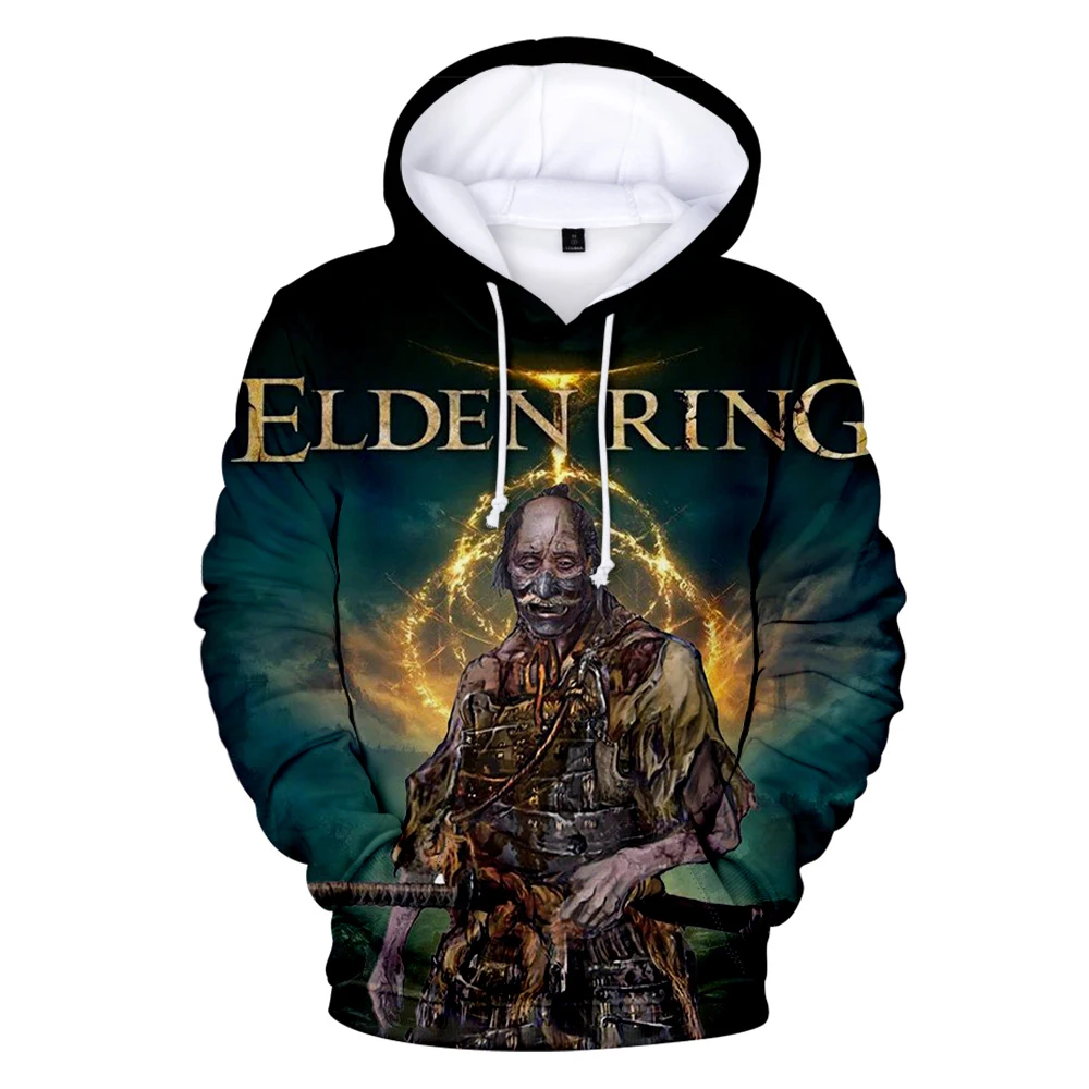 

New Elden Ring Hoodie 3D Long Sleeve Women Men Sweatshirt Harajuku Streetwear 2022 ARPG Game Streetwear Clothes Plus Size