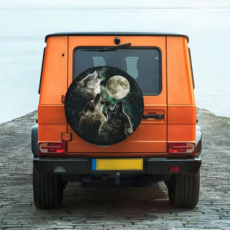 Фото Чехол для запасного колеса Three Wolf Moon от Antonia Neshev DecalGirl, покрышка для Grand RV, внедорожника, прицепа, Аксессуары для автомобилей 14 
