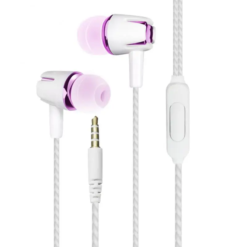 Soft Earphone In Ear Silica Gel Stereo Headphones 1.2 Meters Cable Material Tpe Sports Earphones Music Headset High-quality