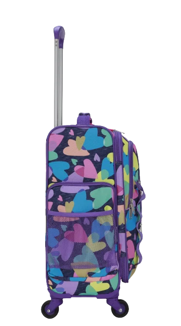3 PC SPREAD LOVE SOFTSIDE WITH PACKING CUBE AND LUGGAGE TAG