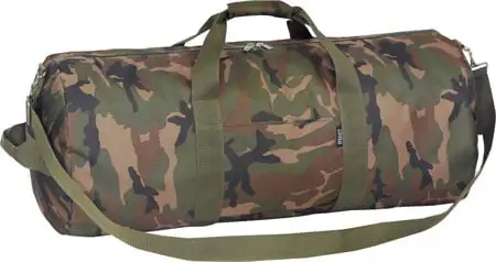 Stylish Unisex 30-Inch Woodland Camo Camouflage Duffel Bag for Outdoors and Traveling - Perfect for All Adventures!
