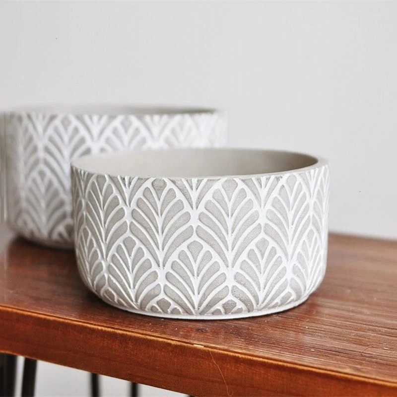 Большой размер Круглый бетонный цветочный горшок силиконовая форма большая