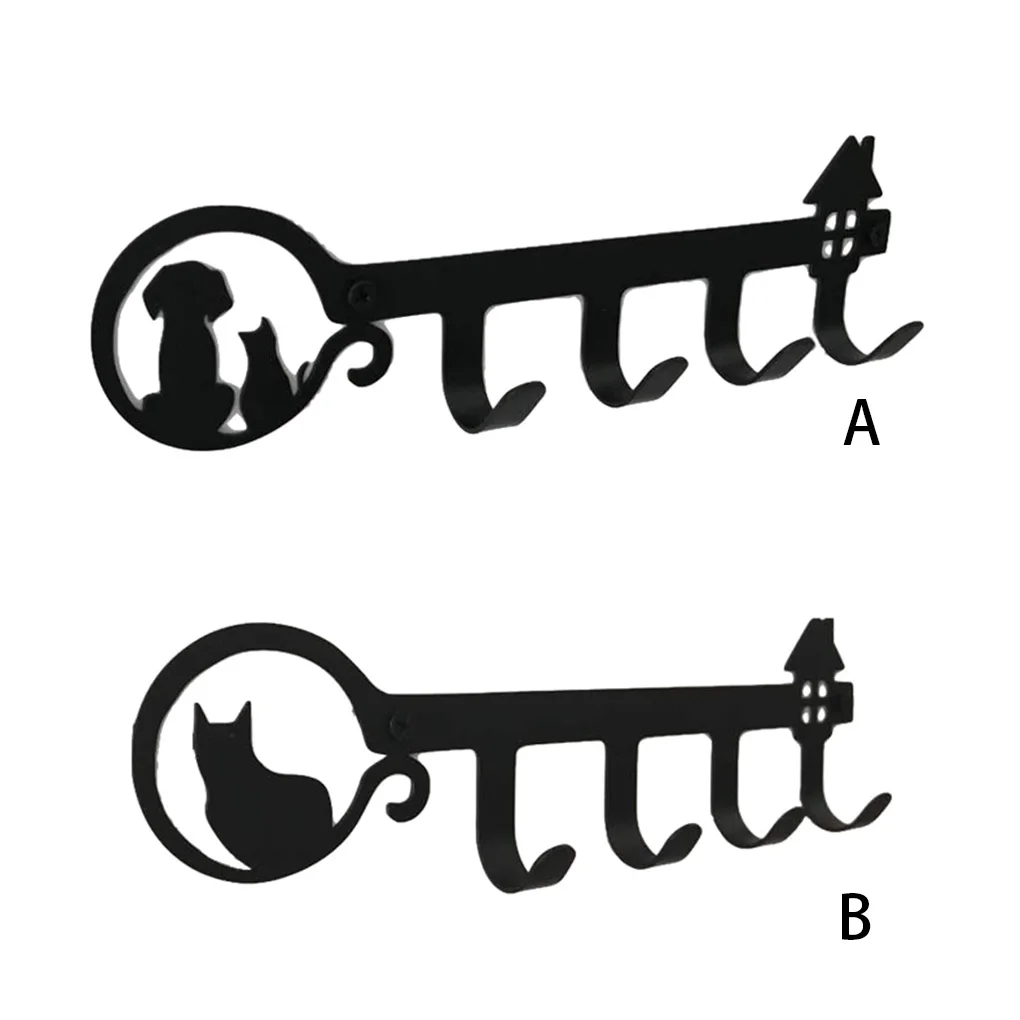 

Держатель для ключей, крючок, дверная вешалка, настенный органайзер в мультяшном стиле, украшение для винтов, организация для гостиной, товары для дома