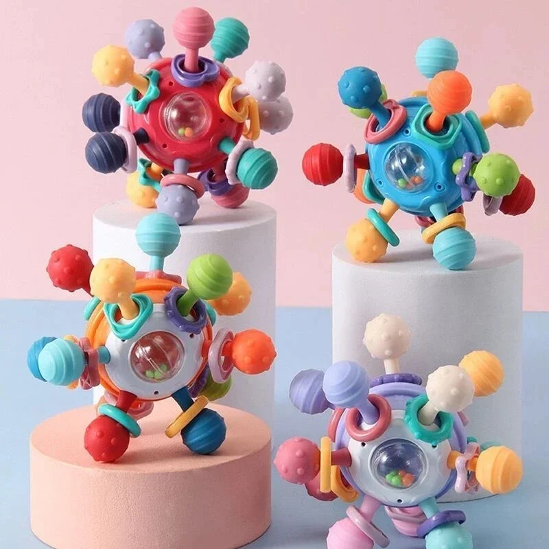 Игрушки Монтессори для детей от 0 до 12 месяцев сонаберегающие Сенсорные игрушки