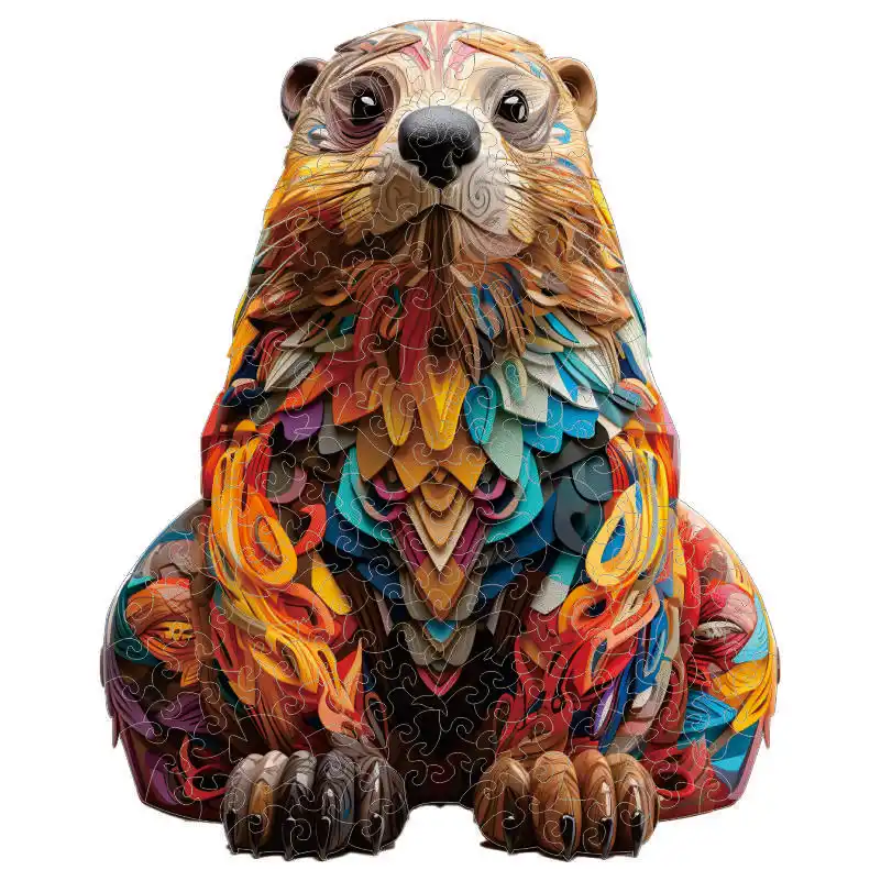 Деревянный Пазл Lynx Для Влюбленных - Фигурки Животных Игрушки Снятия Стресса