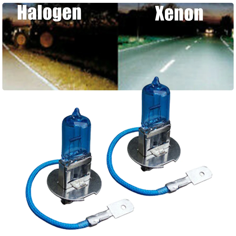 

1 Pair H3 Xenon White 100W 12V Halogen Headlight 453 Fog Light Car Bulb High Quality Super Bright Driving DRL Auto Lamp