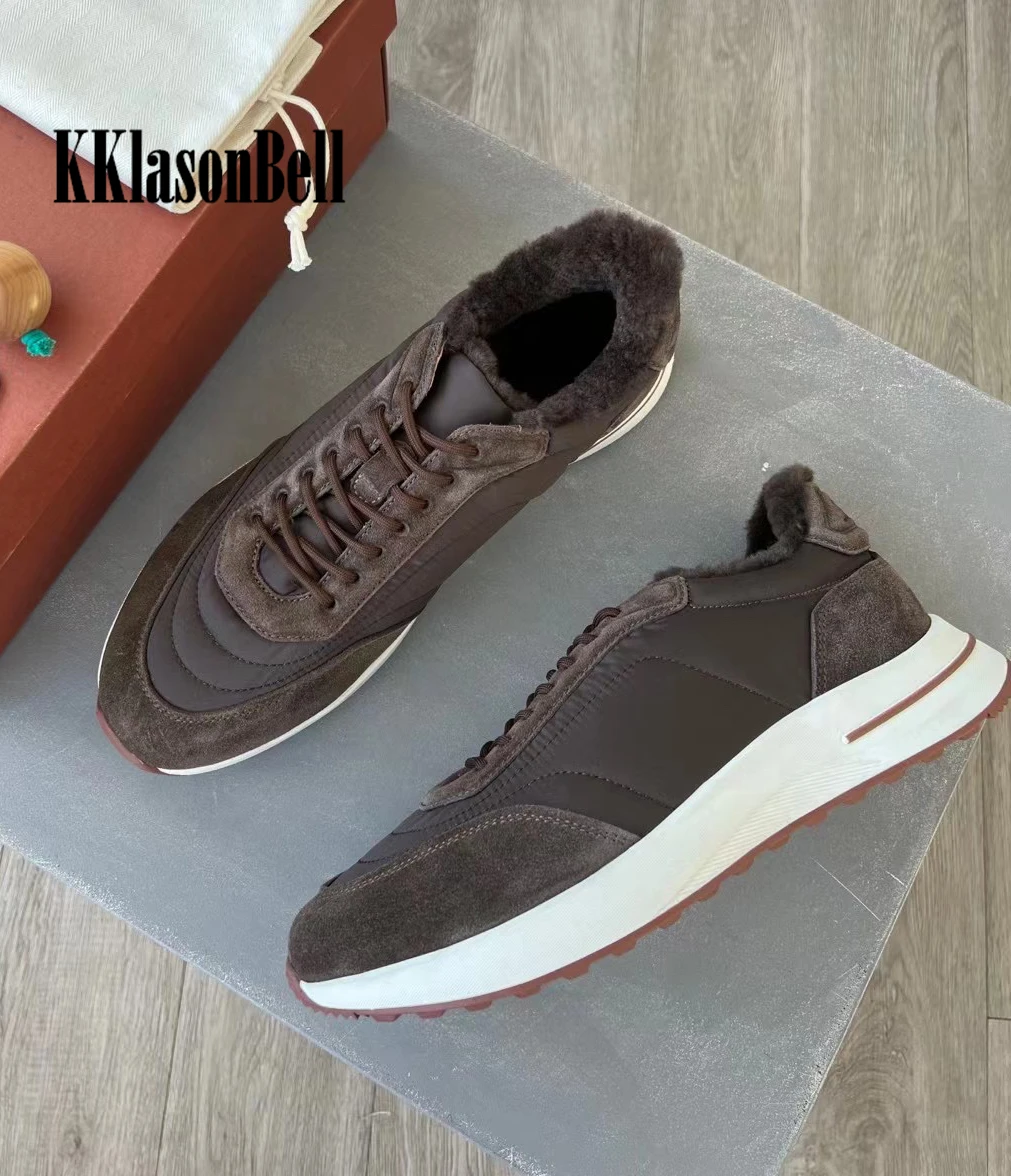 10 26 KKlasonBell Мужская замшевая Повседневная сохраняющая тепло натуральная кожа