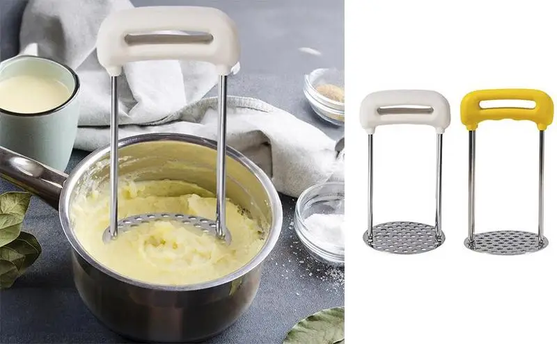 

Potato Masher Non Slip Vegetable Masher Manual Ginger Grinder Tool Durable Banana Carrot Crusher Avocado kitchen accessories