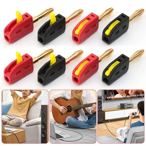 Портативный 32A 4 мм штекер типа «банан»  черный/красный